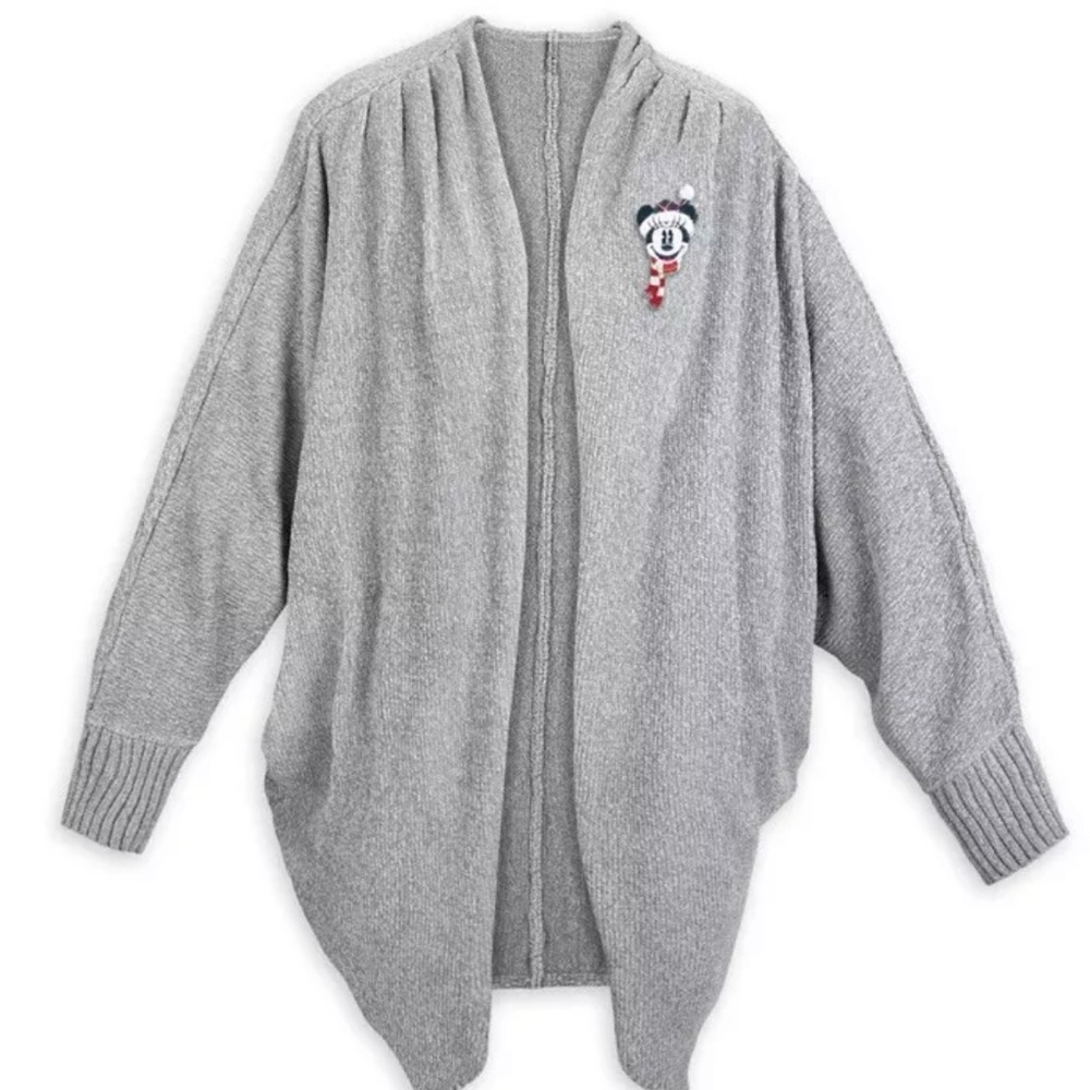 2021 Disney Parks Holiday Minnie Mouse Chenille Cardigan